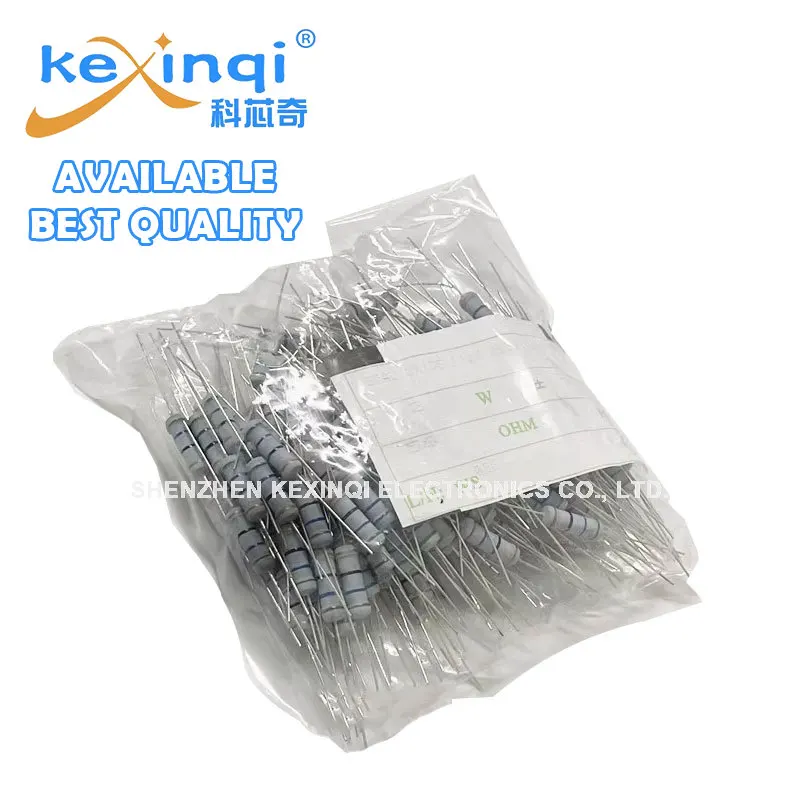 20pcs 2W Metal Film Resistor 5% 1R ~ 10M 100R 220R 330R 1K 2.2K 3.3K 4.7K 10K 22K 47K 100K 1M 100 220 330 Ohm Carbon Kexinqi