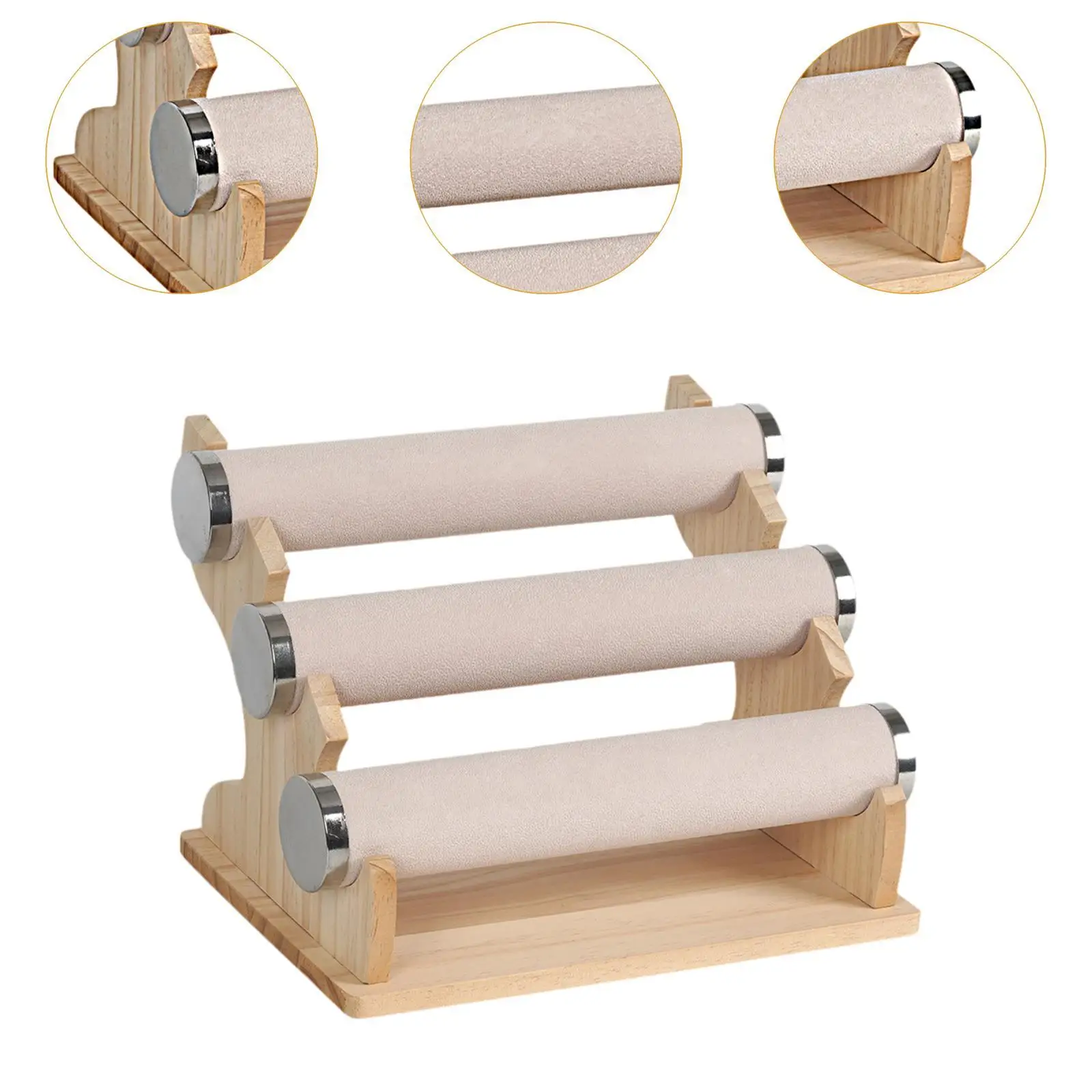 Charming Tabletop Watch Display Holder Jewelry Tower Organizing Diverse Accessories Bracelet Holder Bangles Necklaces