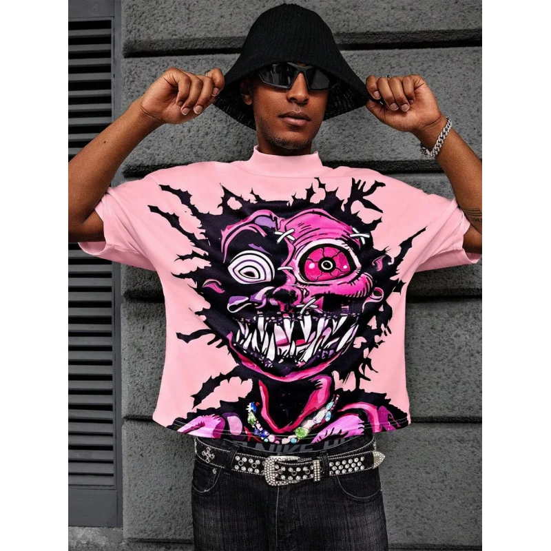 

Luxury Brand T-shirt Men Short Sleeve Tee T Shirts for Man Designer Clothes Men's Crop Top Y2k New in Tops and T-shirts Clothing
