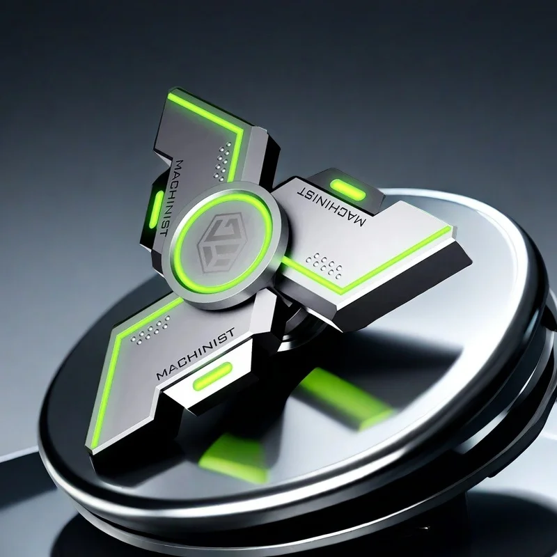 

Светящийся металлический антистрессовый спиннер, игрушка для снятия тревоги с СДВГ и фокусом, прочный ручной спиннер для снятия скуки и снятия стресса для взрослых