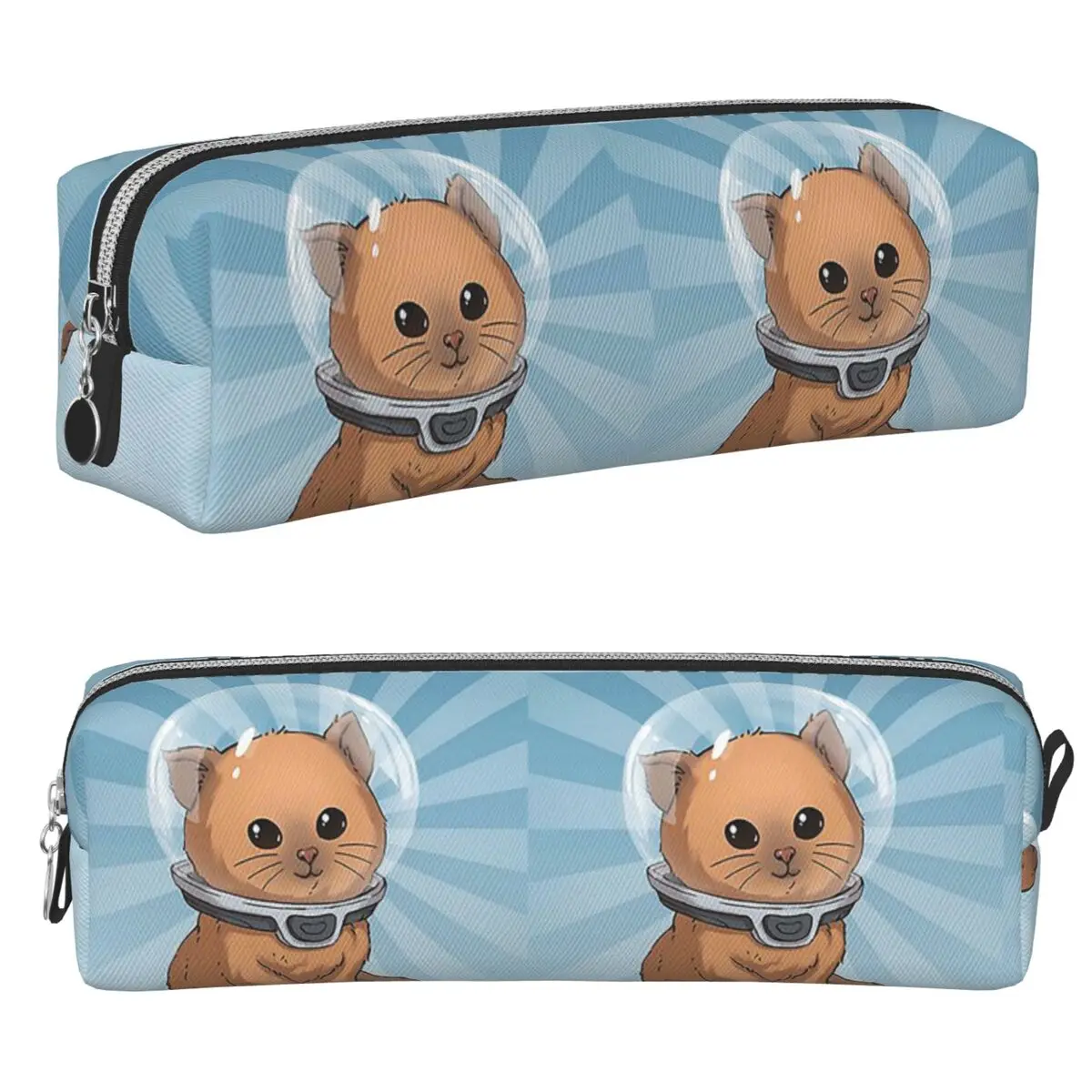 Keep Calm Kitty Pencil Cases Large Capacity Pen Bags Pen Box For Boys Girls Students Stationery Pencil Pouch Cosmetic bag
