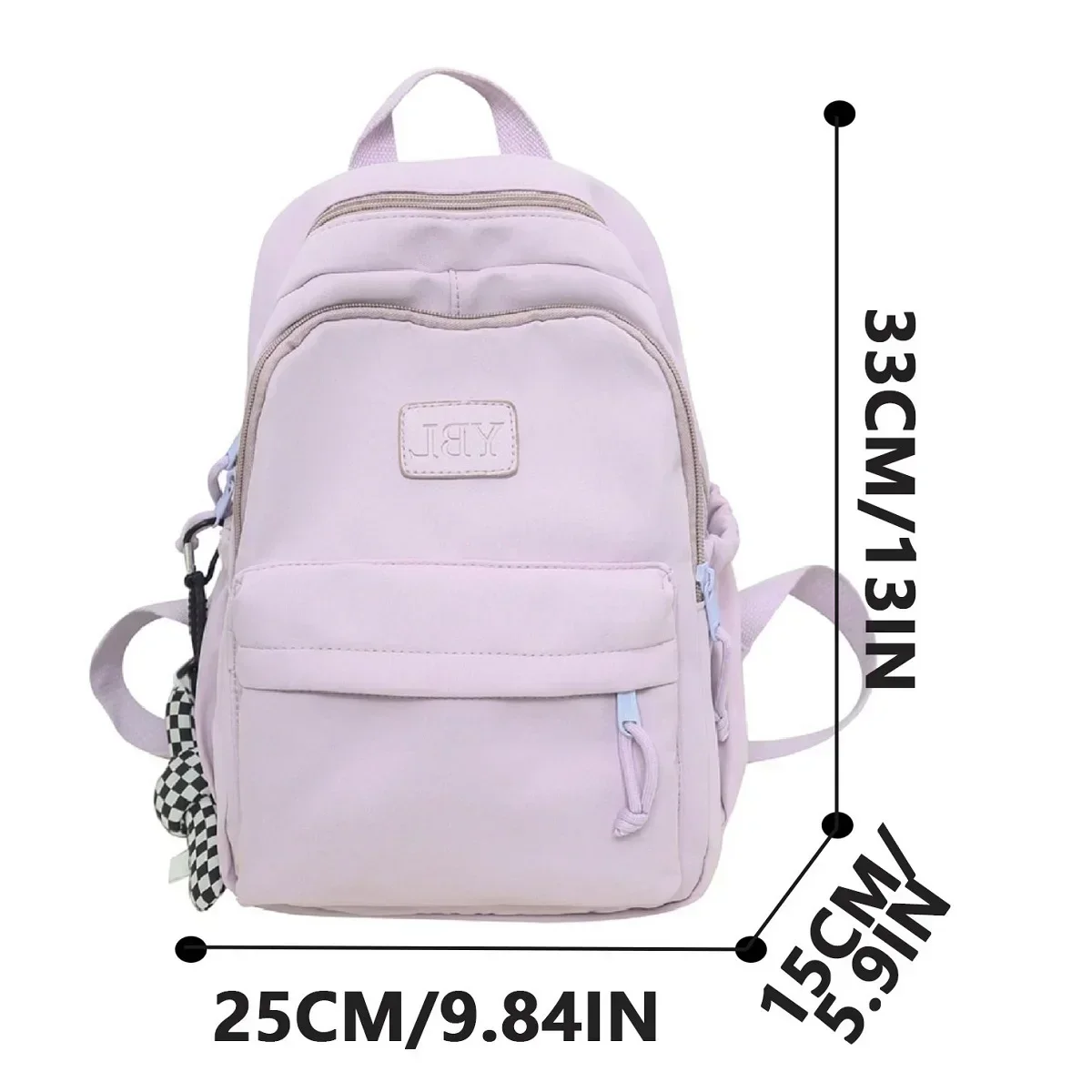 Large capacity student backpack, casual waterproof nylon backpack, fashionable elementary and middle school student bag