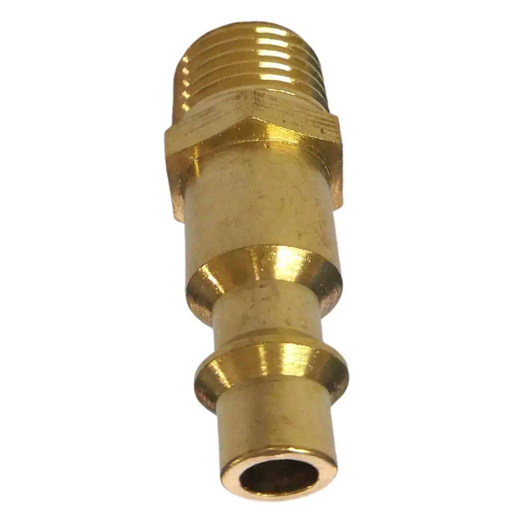 Solid Brass Air Hose Quick Connector Rust Resistant Coupler Plug for Pneumatic Tools Equipment