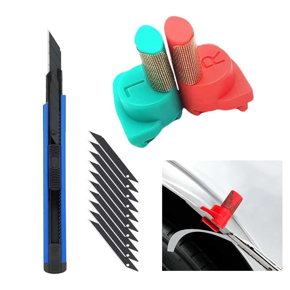 Car Wrapping Tools PPF Cutter Tools Precision Edge Trimming Tool for 9mm Utility Knives PPF Installation Tool Car Wrap Kit