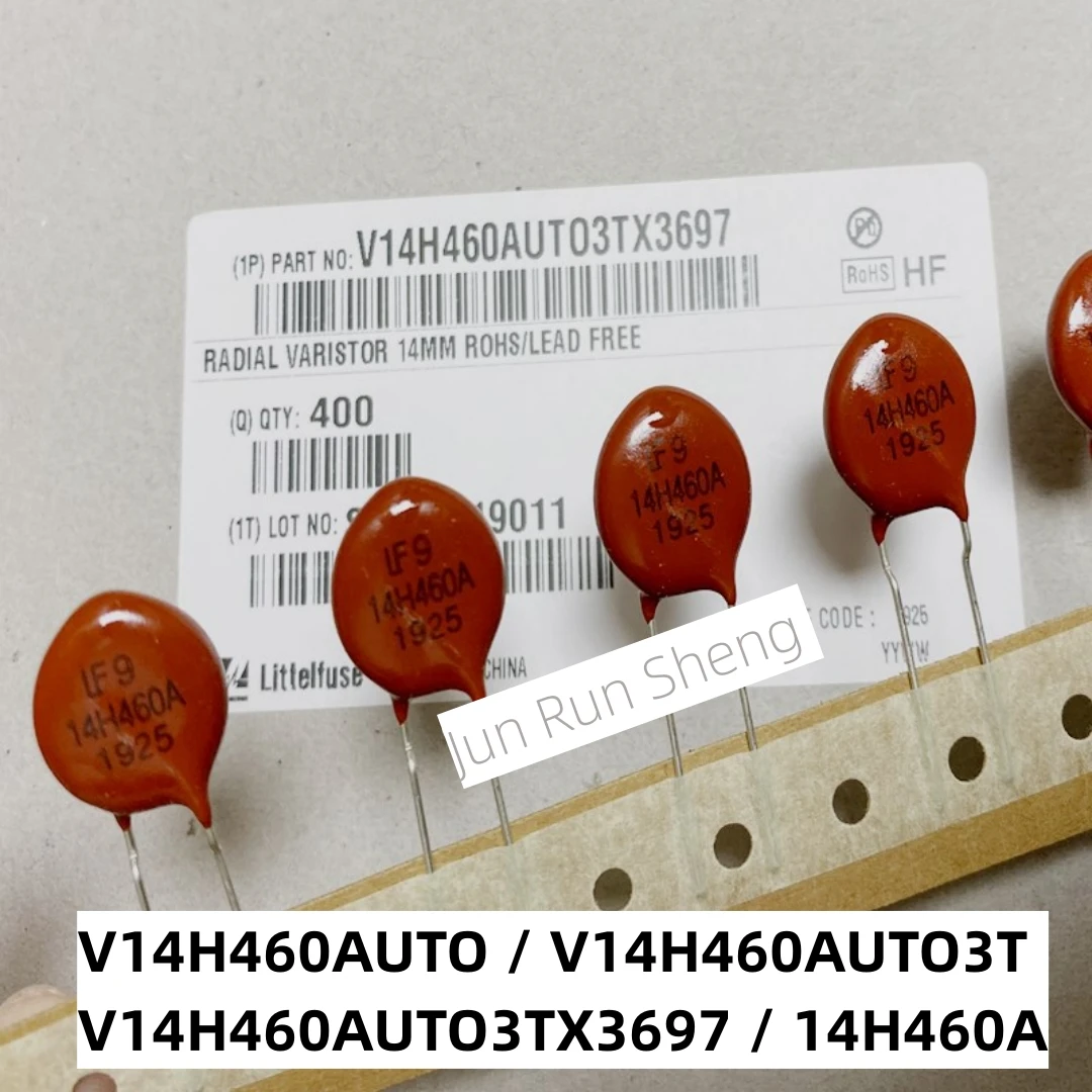 1/10 шт. оригинальный V14H460AUTO 14H460A красный варистор V14H460 RADIAL 750 В 6,5 кА 14 мм реостат AC460 DC615 220pF V14H460AUT03TX3770