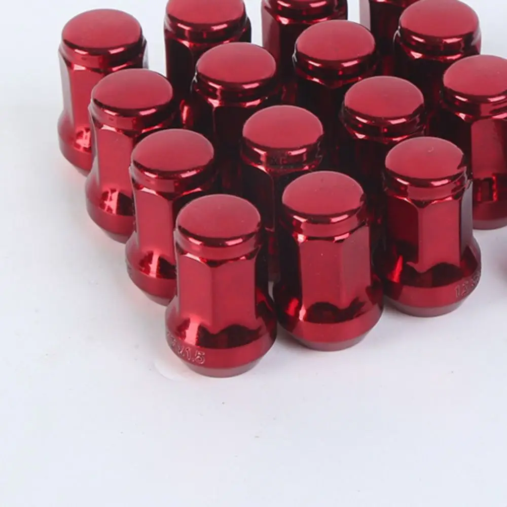 

Новая гайка для колесных наконечников из углеродистой стали, черный, красный, 1,5 мм, 1,25 мм, крышки, колпачки для колесных наконечников, универсальные