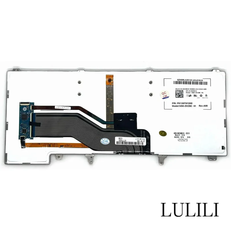 US Layout Replacement Keyboard with Backlight Pointer fo Dell Latitude E5420 E5430 E6220 E6320 E6330 E6420 E6430 E6440 Series