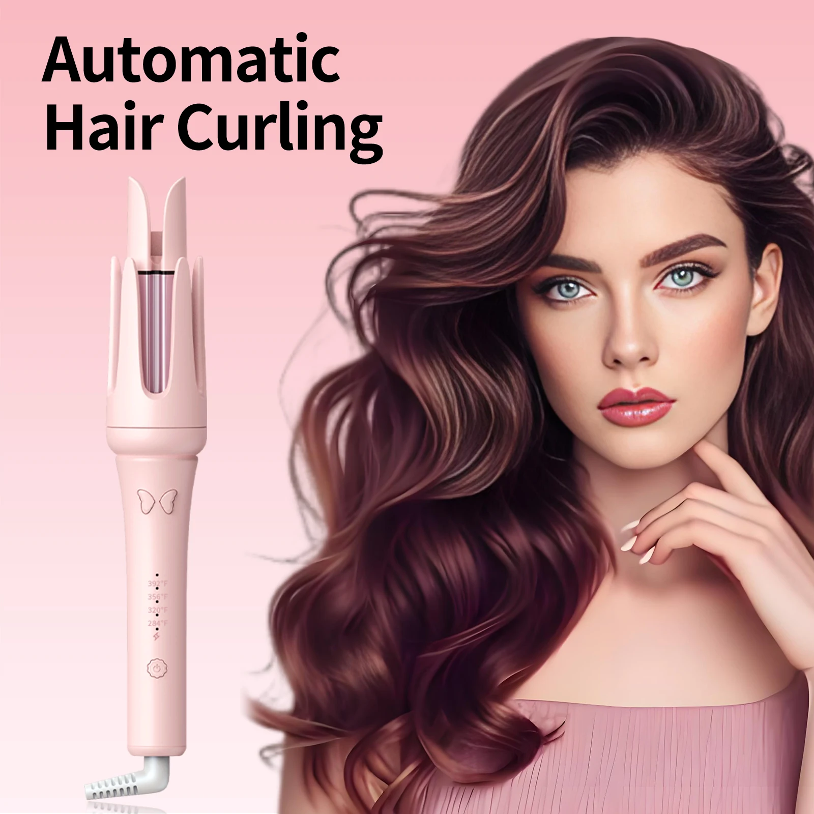

32mm Automatic Curling Iron 4 Speed Temperature Auto Rotating Hair Curler Auto Shutdown Hair Styling Tool for Women