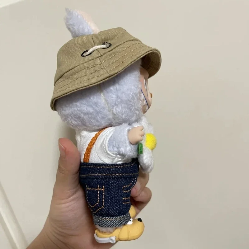 Labubu The Monsters Fall In Wild Series Plush Vinyl Doll Backpack Pendant Decoration Keychain Denim Labubu Fans Collect Gifts image 5