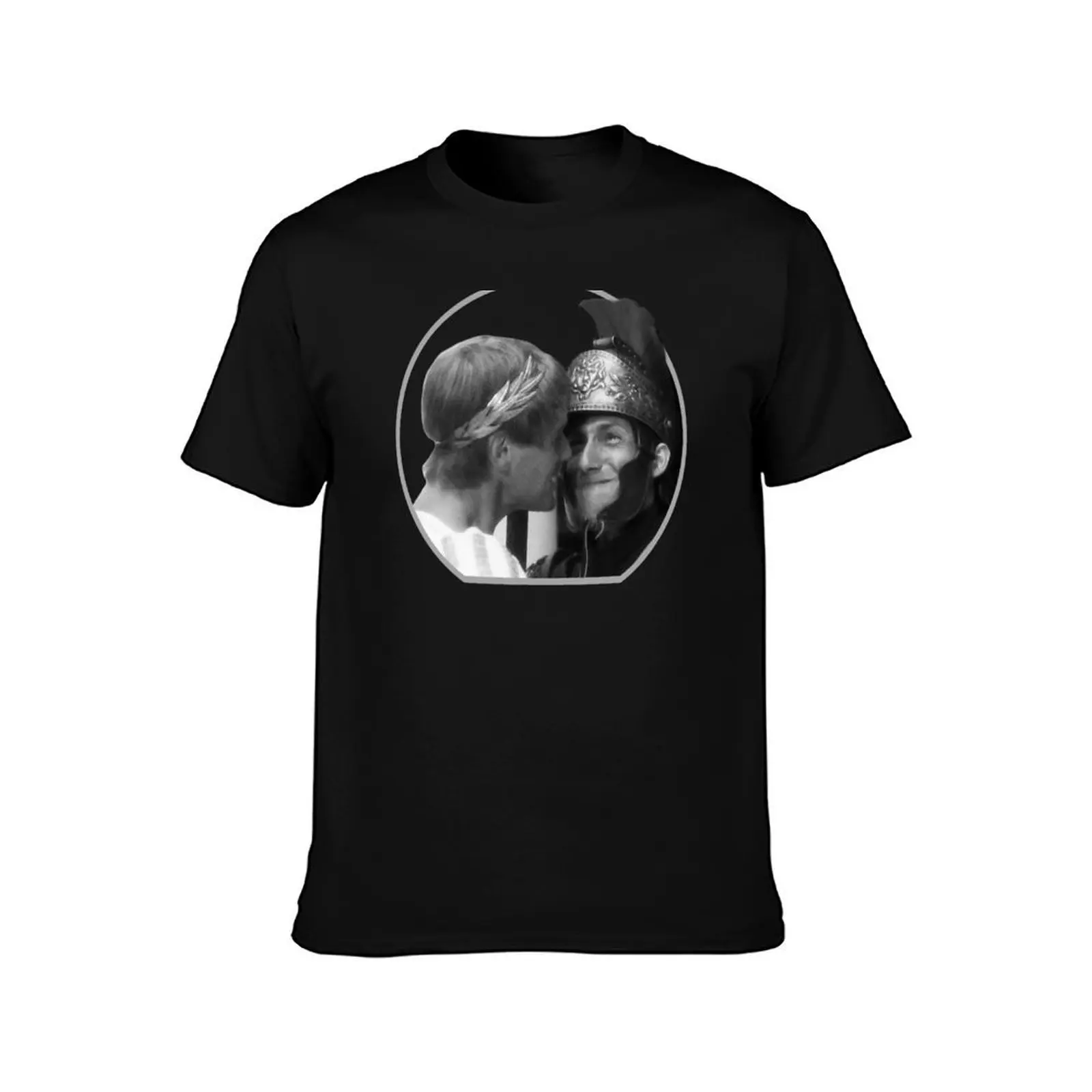 What's so funny about Biggus Dickus? Greyscale no text T-Shirt Basic Comfort Fit T-Shirt for Men
