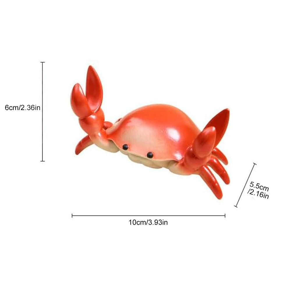 Crab Shaped Phone Stand Desktop Organizer Pen Holder Multifunctional Lazy Design for Creative Gift Home Office
