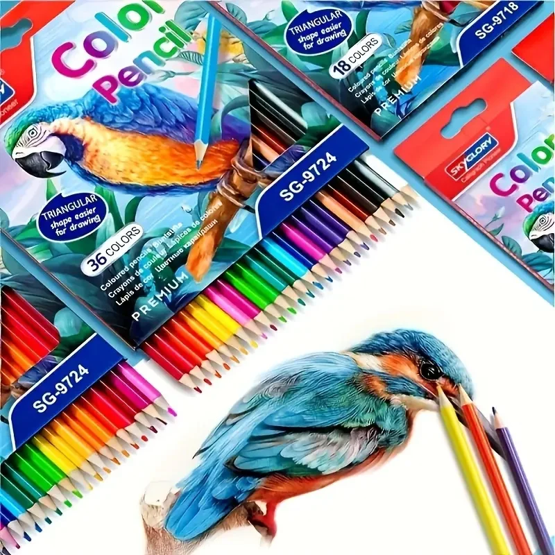 Color Pencil Sketch Painting Pencil Artist Students Painting Set School Supplies Hand Paint Colouring