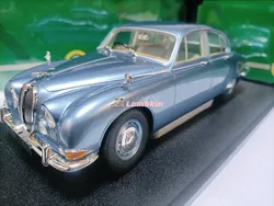 Cult 1/18 Jaguar Luxury Vintage Sedan Model Jaguar S-Type Sedan 1965 Blue Collectible Ornament Gift