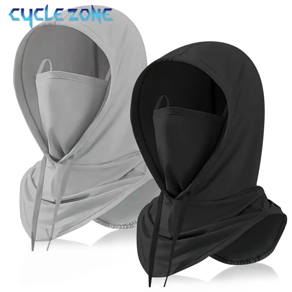 Maska pełnotwarzowa unisex Ochrona przed słońcem Wiatroszczelna czapka Motocyklowa czapka sportowa Ochrona szyi Zewnętrzna osłona przeciwsłoneczna Oddychająca maska