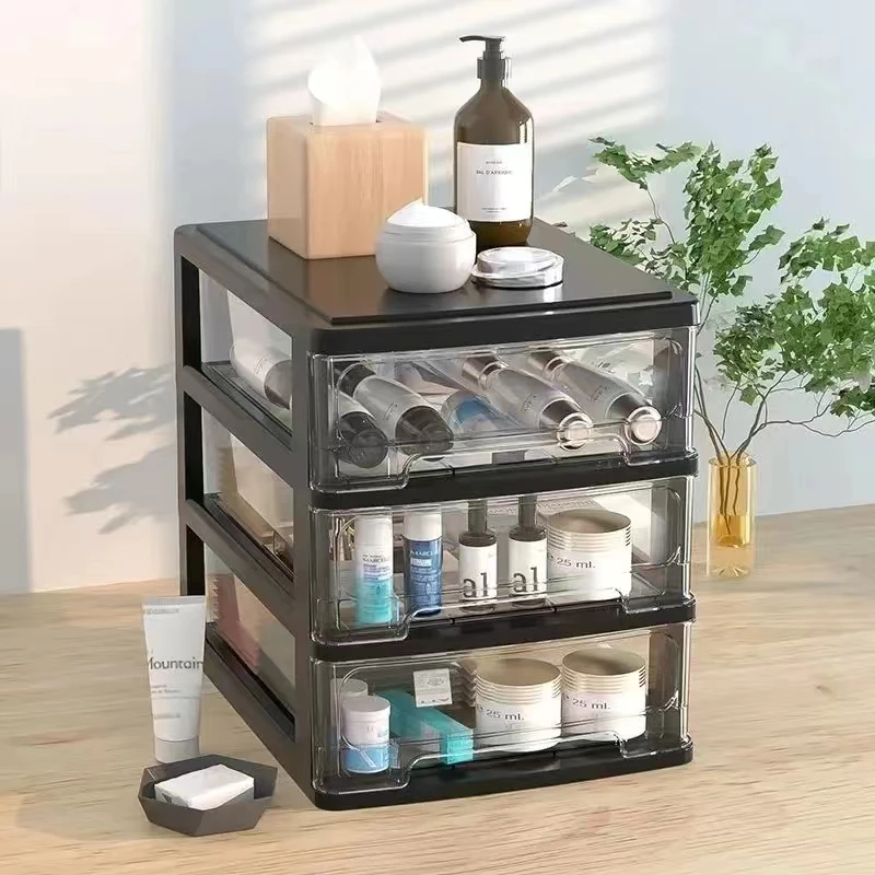 Organizer Storage Drawer Type Box Drawers Desktop Plastic Desk Jewelry Cabinet Container Table Case Sundries Makeup Trays