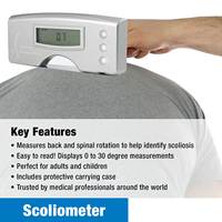 Scoliometer Medical Measuring Device for Back Scoliosis Diagnosis Digital Scoliosis Measurement Tools
