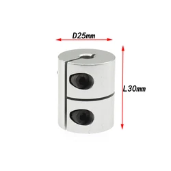 Rigid shaft coupler D25L30 clamp stepper servo motor coupling 3d printer parts 4/5/6/6.35/8/10/12 for creality cr10 ender-3