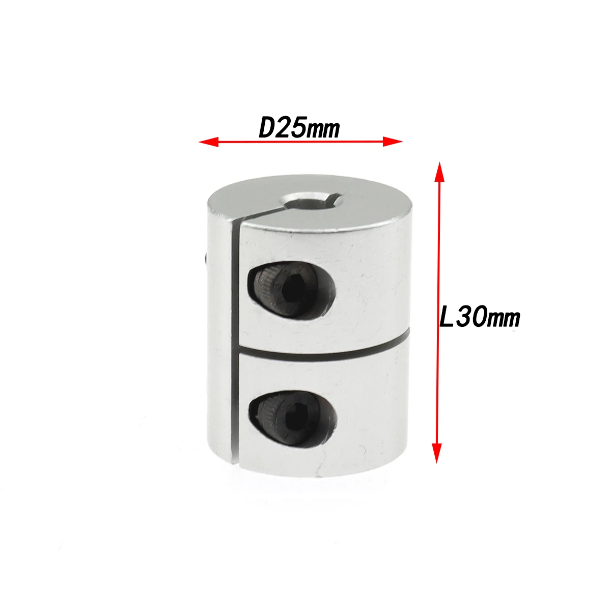 Rigid shaft coupler D25L30 clamp stepper servo motor coupling 3d printer parts 4/5/6/6.35/8/10/12  for creality cr10 ender-3