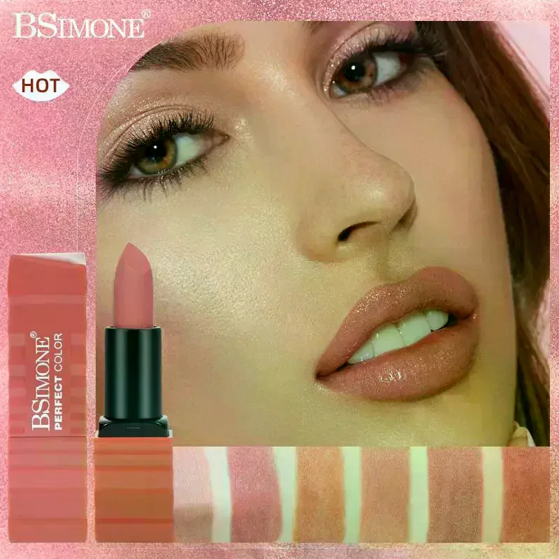 BSIMONE Multicolor Moisturizing Niche Non-Stick Cup Not Easy To Fade Long-Lasting Color Lipstick Matte Lip Gloss