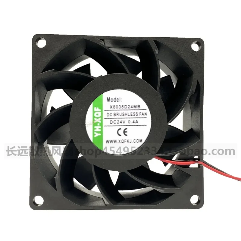 for YH-XQF X8038D24MB 8038 DC24V 0.40A Cooling Fan for Inverter Welding Machine New Replacement Part