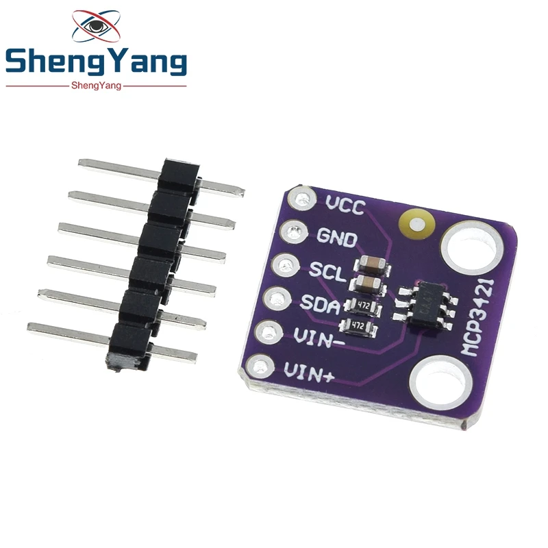 TZT MCP3421 I2C SOT23-6 delta-sigma ADC Evaluation Module Board For PICkit Serial Analyzer Module GY-MCP3421