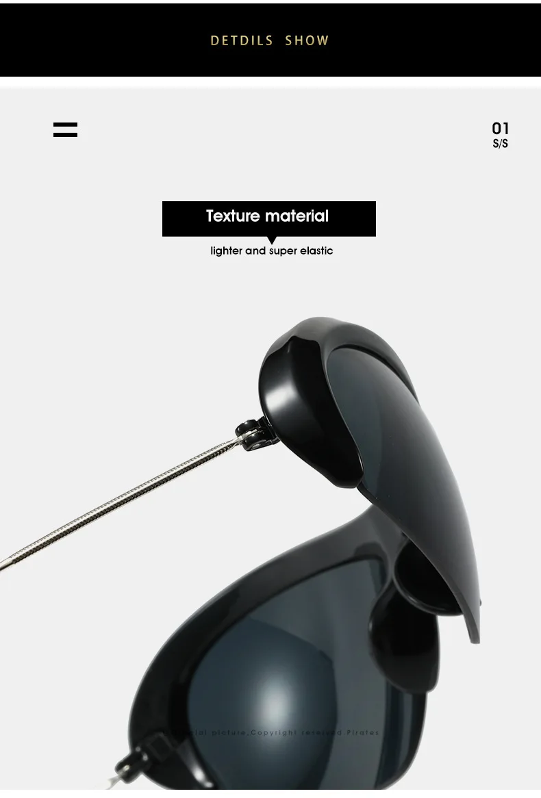 نظارات شمسية للرجال نظارات شمسية للنساء على طراز الهيب هوب الشرير الكلاسيكي، مناسبة لتسلق الجبال والسياحة واستخدام الشاطئ