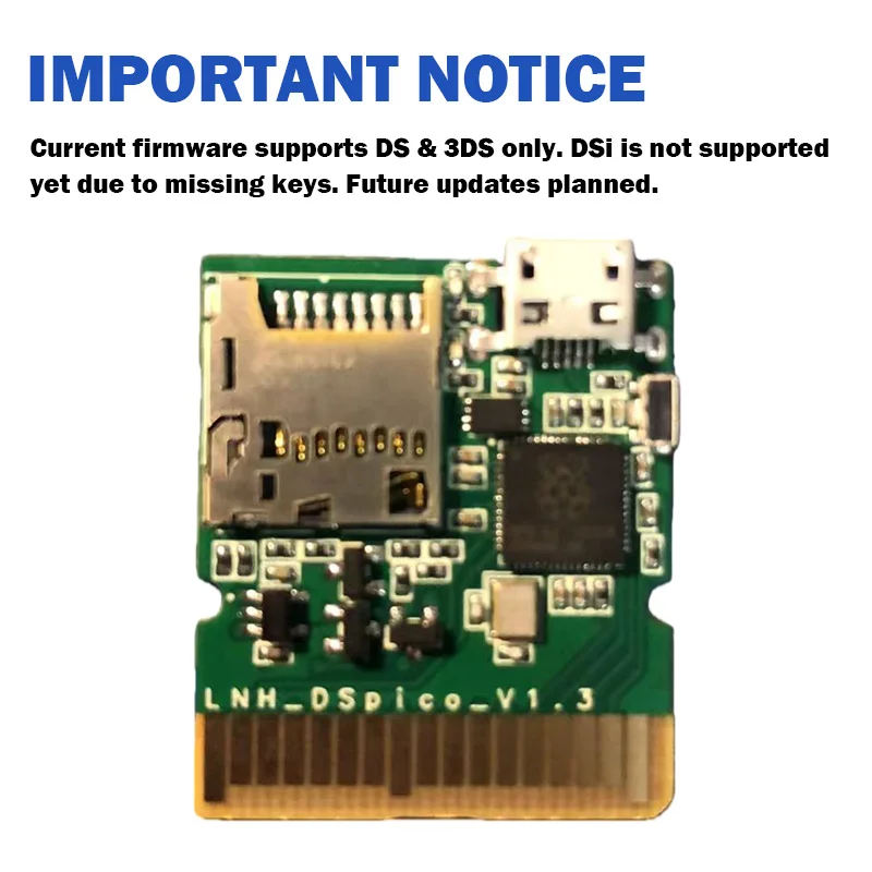 DS Pico Flash Card Game Cartridge Support TF Card For Retro Game Console DIY Modification Module