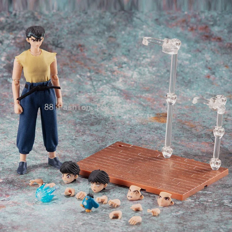 شخصية أكشن داسين PVC ، ألعاب رائعة ، GT YuYu Hakusho ، Urameshi Yuusuke ، Yoko Kurama ، Jaganshi Hiei ، Kuwabara ، Kazuma ، SHF ، في المخزن #6
