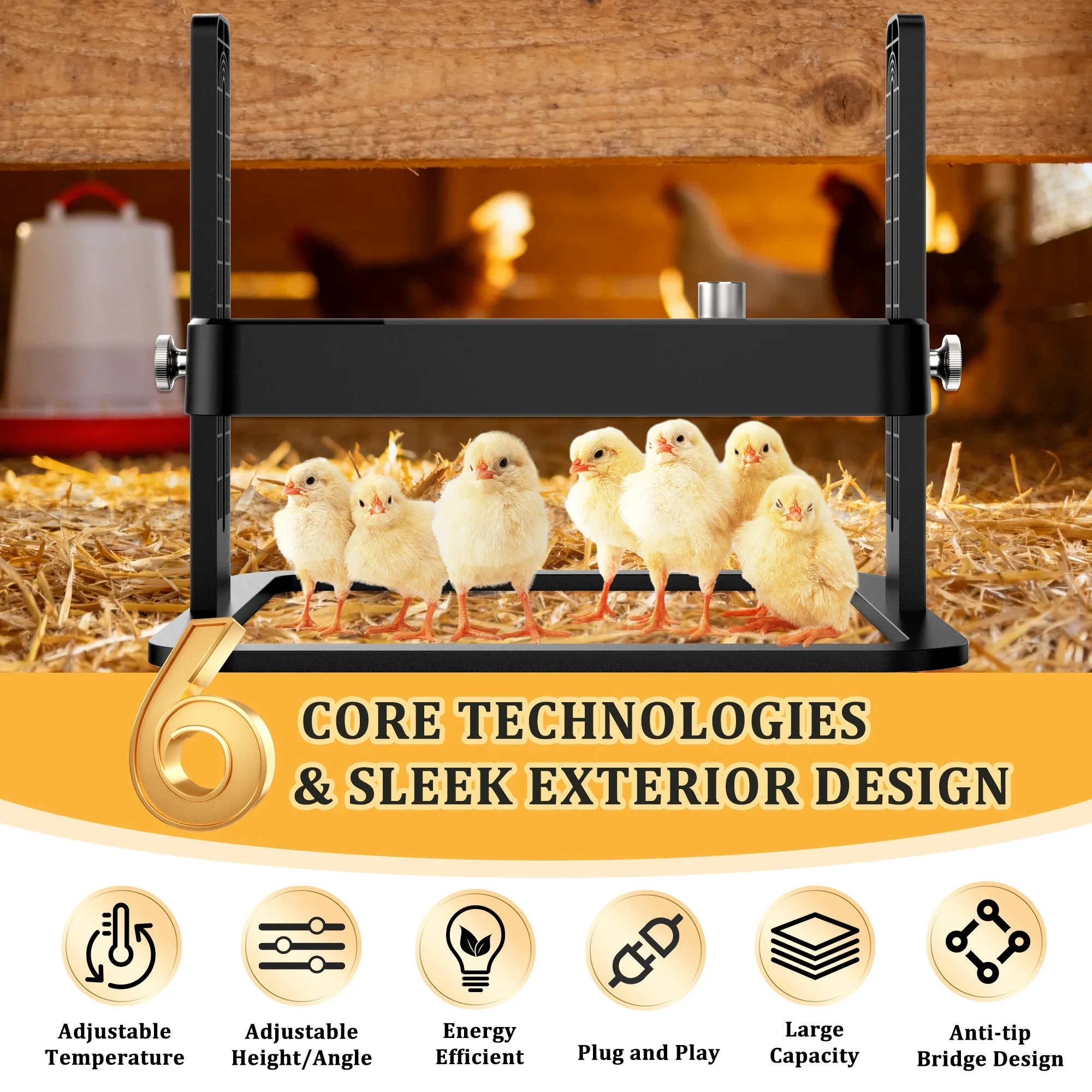 Intelligent Brooding Kiosk with Heating Plate – Safe Temperature Control Heater for Chicks, Poultry, and Small Pet Warming