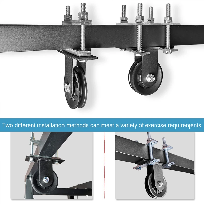 

Heavy Duty Pulley System - Adjustable Lat Pulldown Machine for Home Gym Strength Training & Cable Workouts