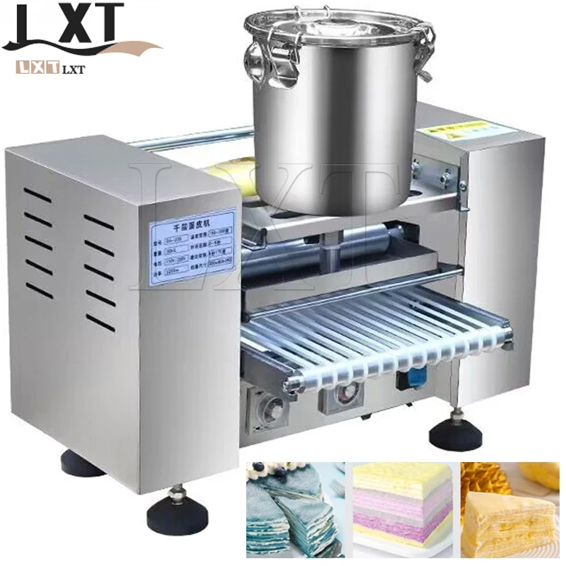 Automatic Thousand Layer Cake Pancake Skin Making Machine Commercial Bakery Mille Crepe Cake Maker