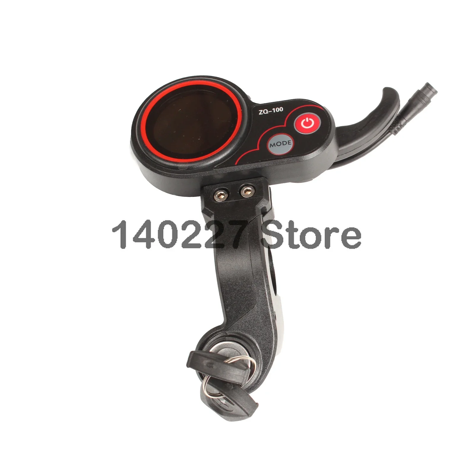 ZQ-100 Mileage Meter With Key Speed Adjustable Electric Scooter Meter 6 Pin Display for Electric Scooter Dashboard