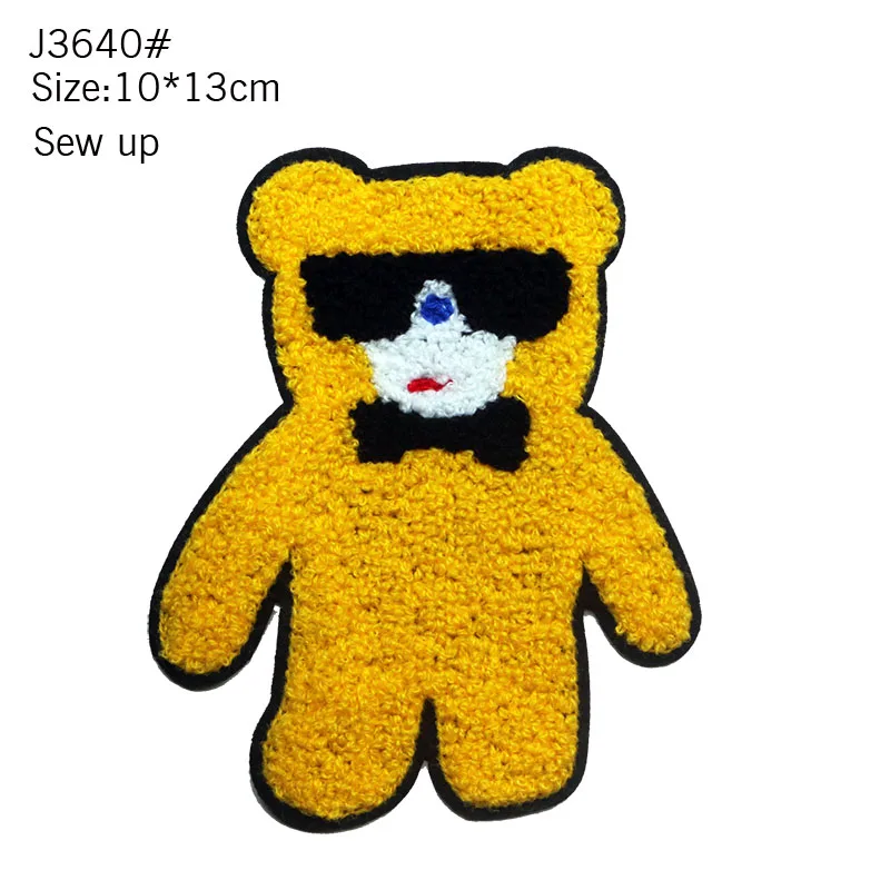 Cute Cartoon Sewing Towel Animal Bear Duck Patch DIY Damaged Decoration Children\'s Clothing T-shirt Down Coat