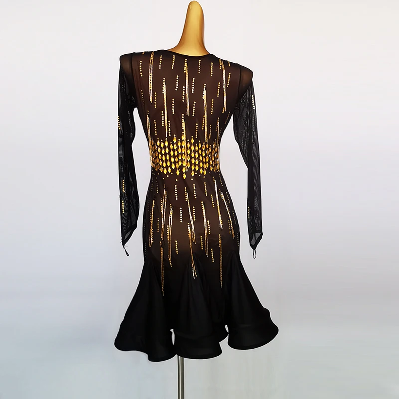 Latin Dance Kleidung Frauen Party Kleider Wettbewerb Anzug Leistung Kostüm Für Mädchen Sport Dancewear Praxis Ballsaal Prom