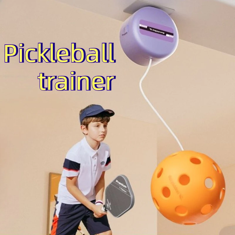 WAP01  Adjustable Height Pickleball Rebound Trainer Indoor Pickball Swing Trainer Durable Swings Training Device Portable view 2