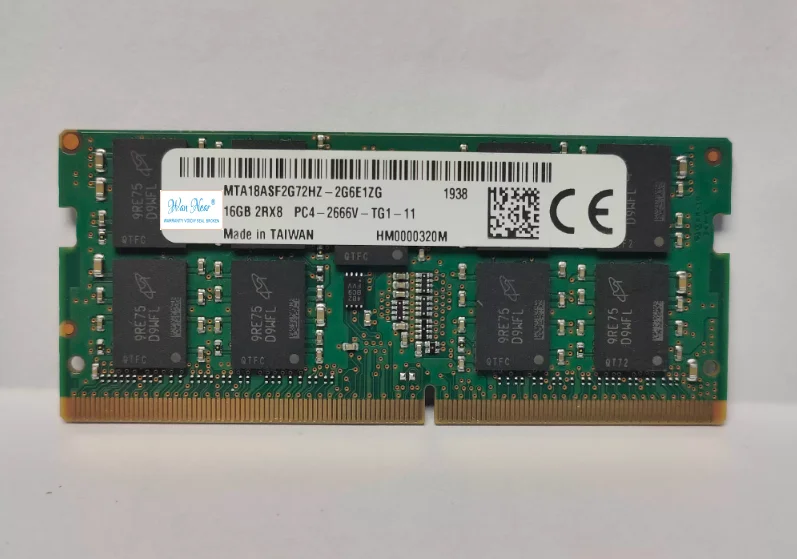 

Оперативная память для ноутбука 16G 2RX8 PC4-2666V-TG1 ECC DDR4 MTA18ASF2G72HZ-2G6E1 MTA18ASF2G72HZ-2G6E1ZG память для ноутбука 16 ГБ