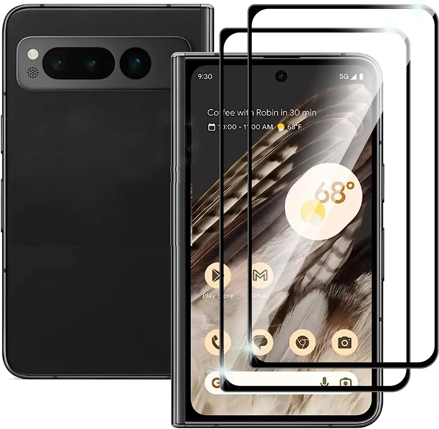 

Tempered Glass for Google Pixel Fold Screen Protector Camera Lens Film for Google Pixelfold