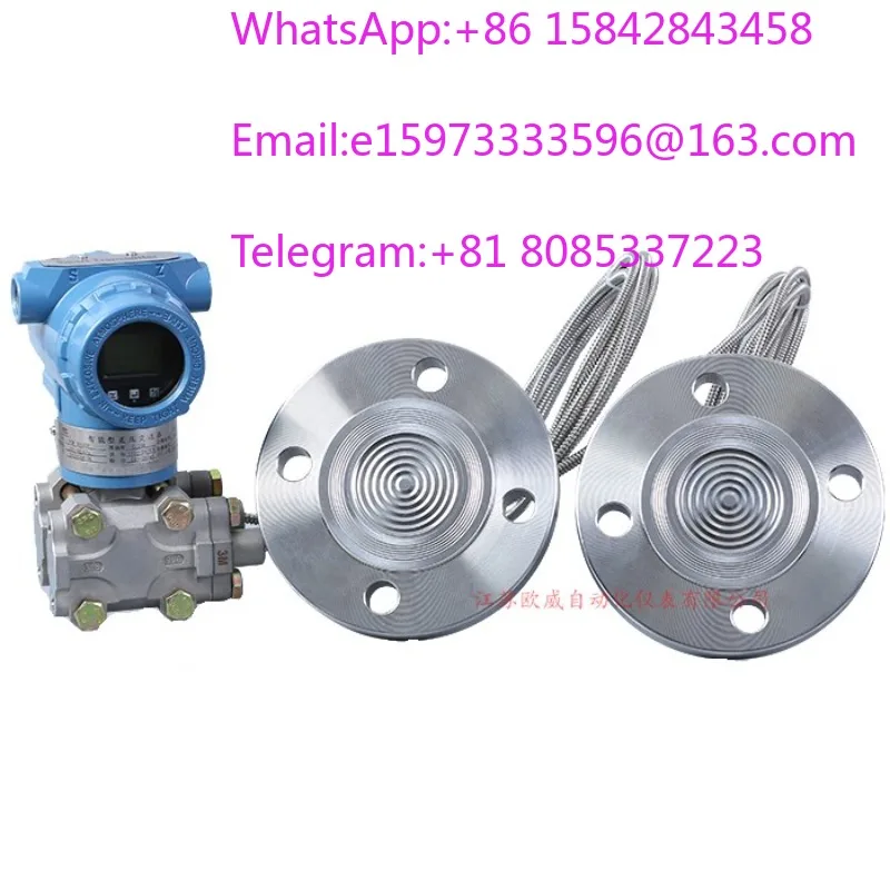 Double Flange Differential Pressure Level Transmitter Anti-corrosion Diaphragm Capillary Liquid Measuring