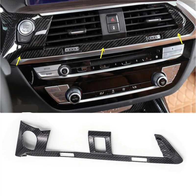 

For bmw x3 g01 2017 2018 2019 abs carbon fiber Car Air Vent cover trim Decoration frame car accessories styling