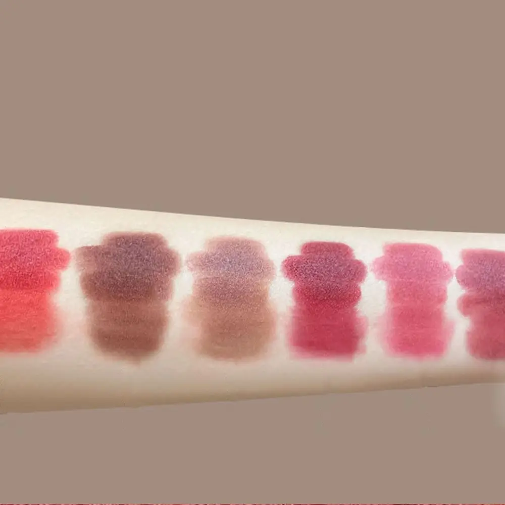 Cosméticos para el cuidado de los labios, brillo de labios sedoso de larga duración, tinte de lápiz labial, maquillaje suave, lápiz labial cosmético, salud, belleza, 6 colores