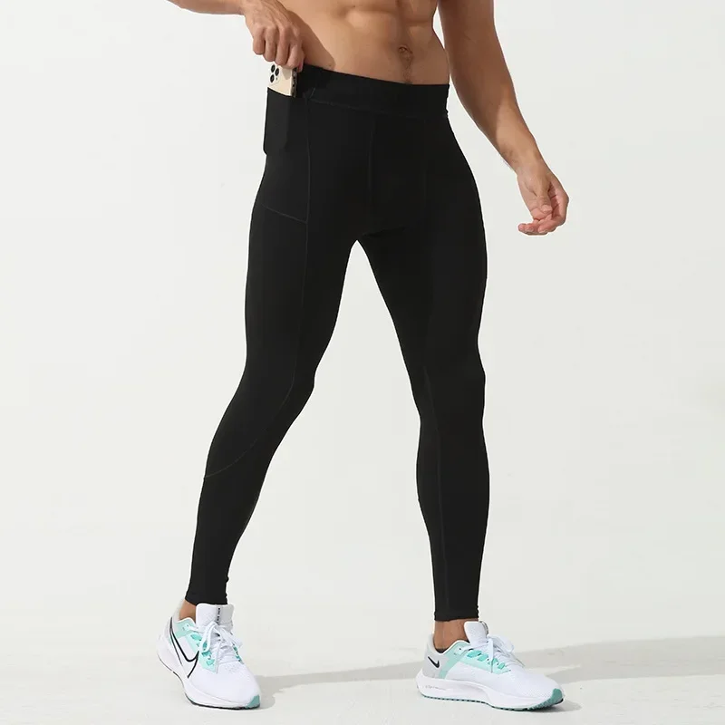 Sommer Frühling Herbst Männer laufen Strumpfhosen Gymnastik Tasche Hosen männlich Basketball Fußball Fußball Fitness Übung Sport lange Legging y25