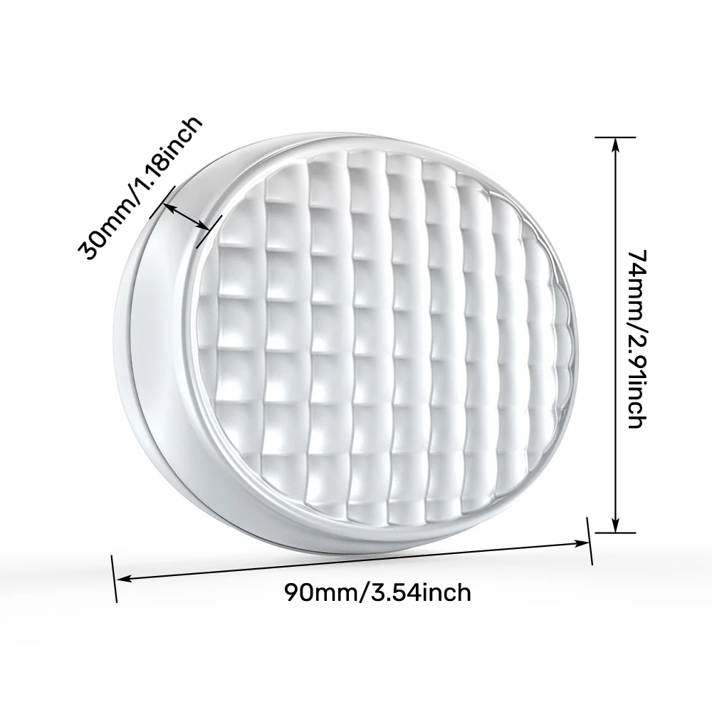 Red Light Under-Eye Patches with Gentle Pulses, 2-Pack Eye Care Device with Charging Case, 660nm 12 LEDs, 3 Levels 10-Min Timer, White