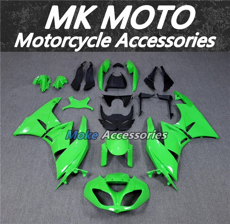 

Moke moto Motorcycle Fairings Kit Fit For Zx-6r 2009 2010 2011 2012 636 Bodywork Set Injection Ninja Green New