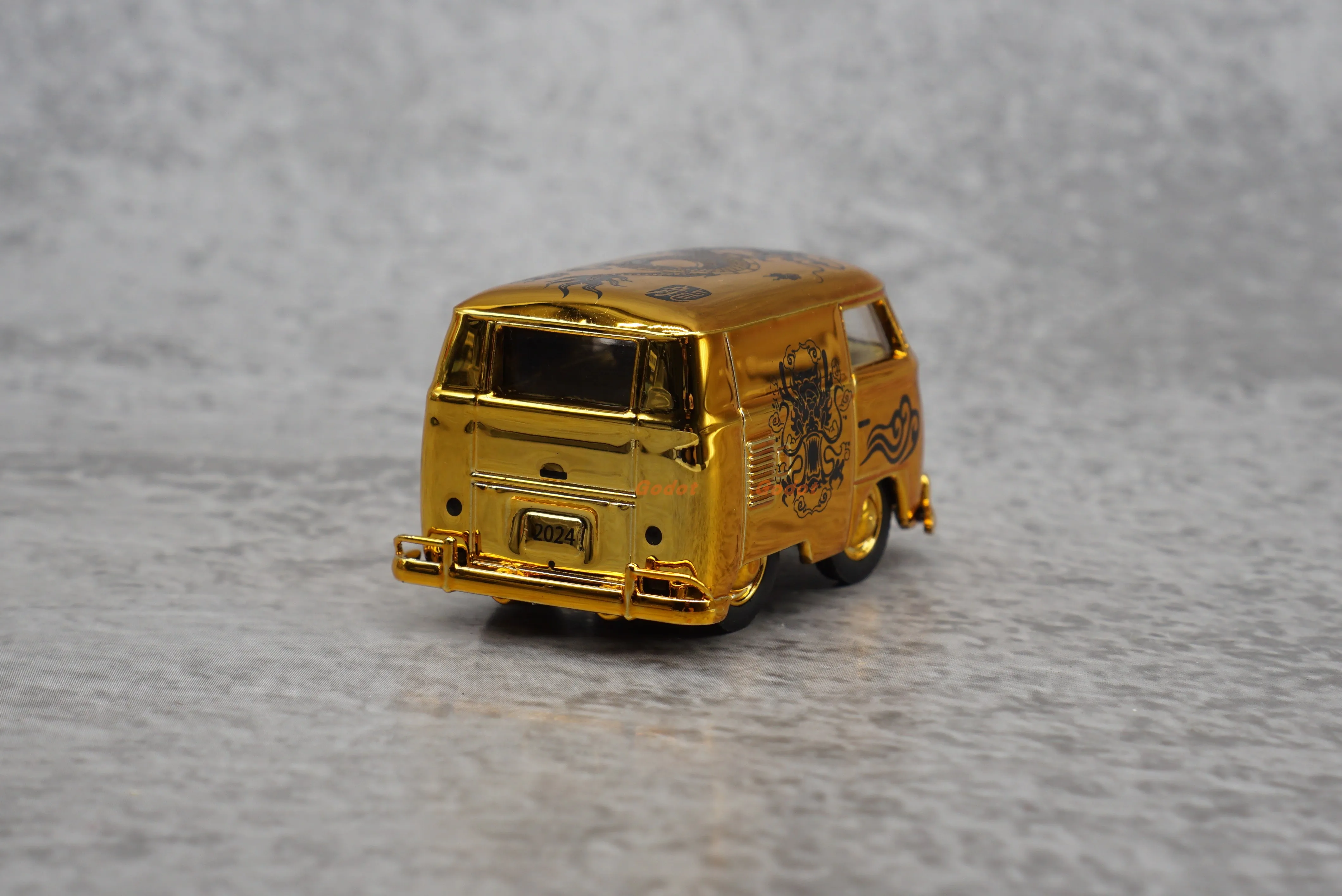 HY Model 1/64 T1 van alloy car model toy