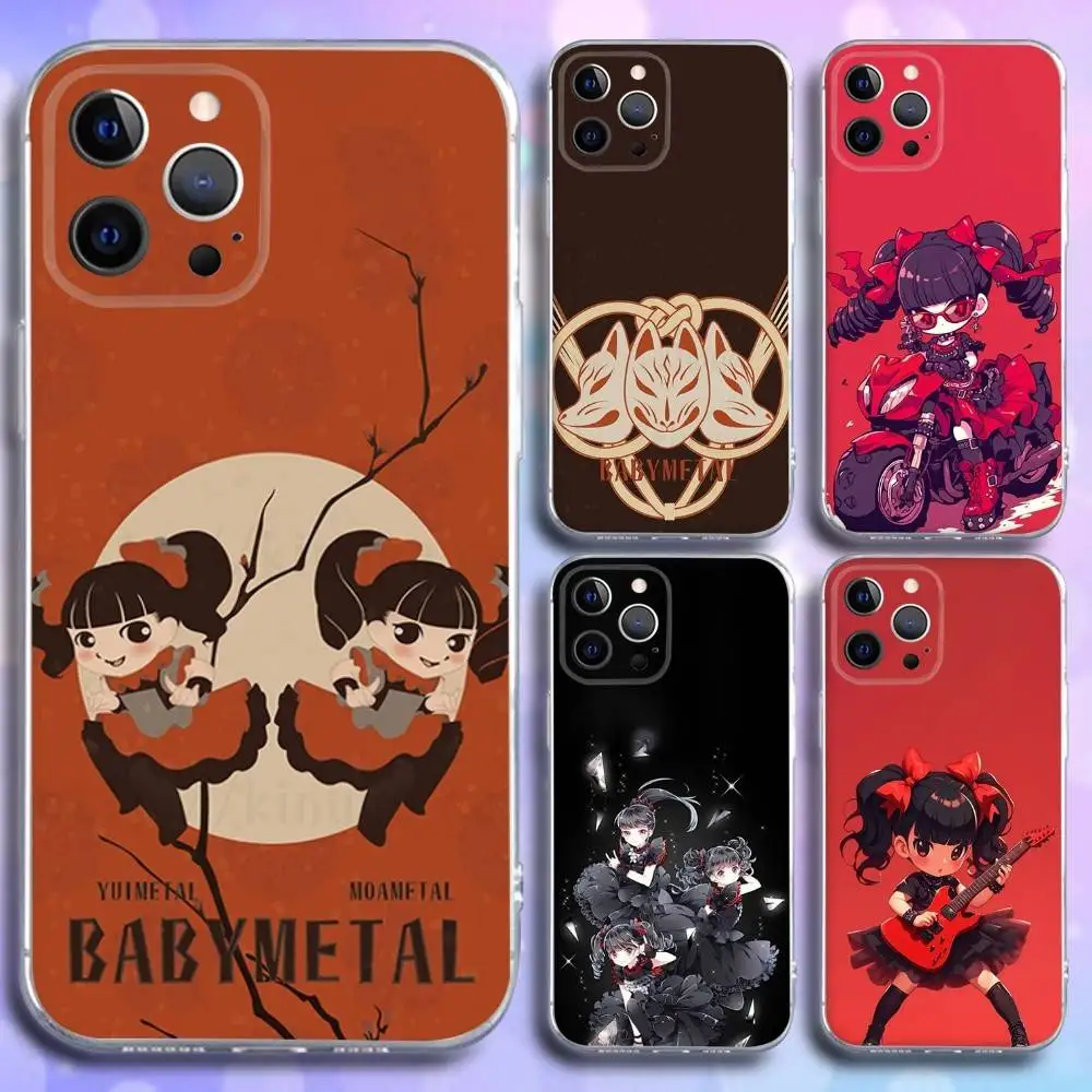

Phone Case For iPhone 17,16,15,14,13,12,11 Pro,Max,Plus,X,XS,XR,SE4,E Mini B-Babymetal Girl Idol Transparent Soft Cover