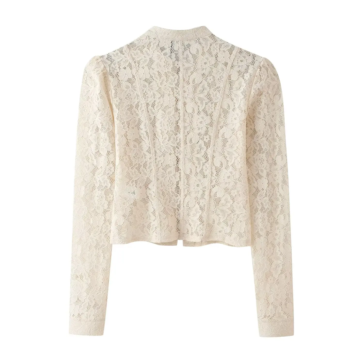 KONDALA Damen Elegante Schicke Spitzenjacke mit Vintage-Knöpfen, Schlanke Jacke, 2026 Sommer Frühherbst Trendiger Street-Style Damenjacke – Detail 4