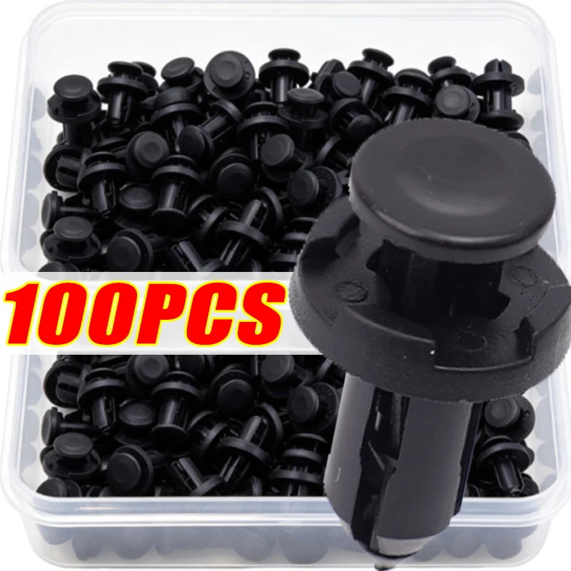 Vis de fixation en plastique pour voiture, boucle universelle pour voiture, rivet de fixation automatique 9 mm, accessoires de fixation par serrage, 10 à 100 pièces