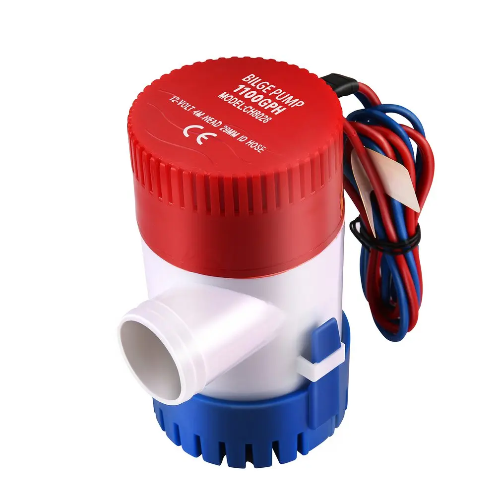 12V Vacuum Water Pump Submersible Marine Boat Bilge Pump 1100GPH Water Pump Used In Boat Seaplane Motor Homes Houseboat