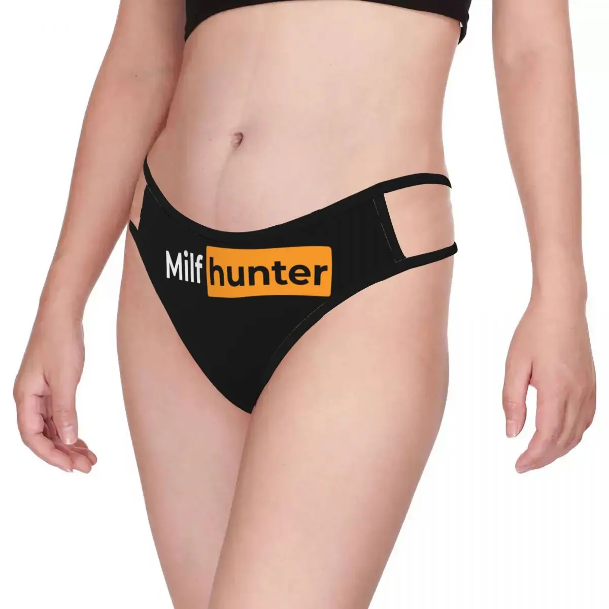G-String Funny Milf Hunter Low Waist Sexy Seamless Ultra-thin Ladies Briefs T-back