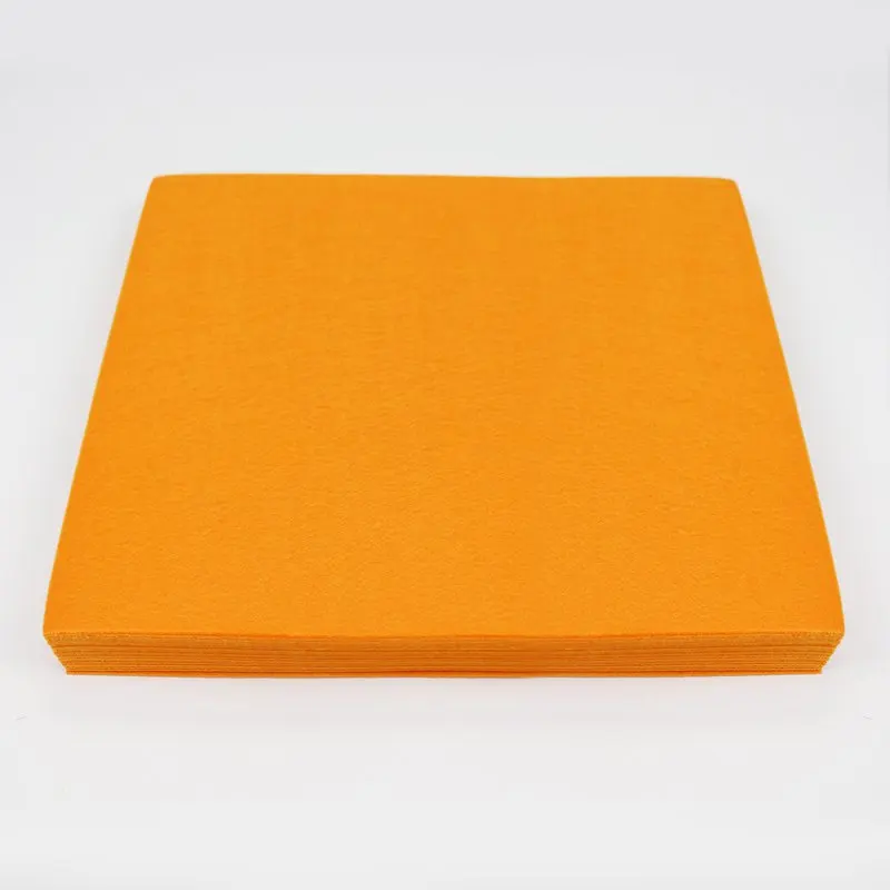 30X30CM Felt Plain Bright Orange Handmade NonWoven Felt Fabric Polyester Needlework Sewing Felt Cloth Craft Toys Dolls DIY Cloth